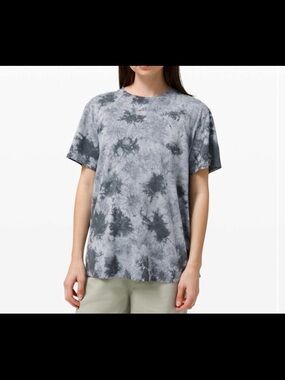 lululemon athletica all yours tee stone earth tie dye